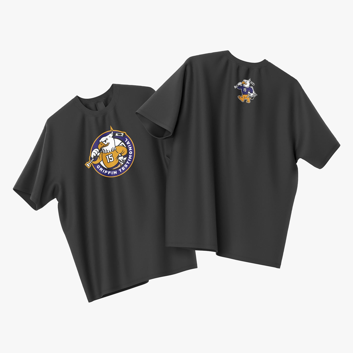 Griffin Testimonial Black Printed T-Shirt