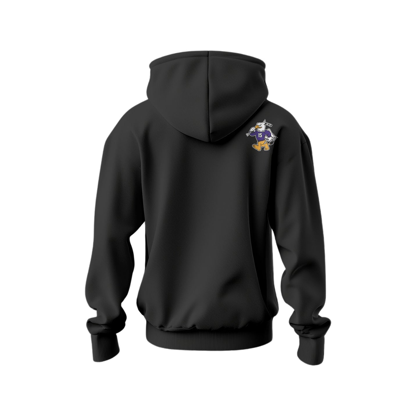 Griffin Testimonial Black Printed Hoodie