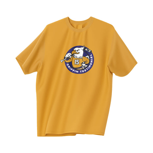 Griffin Testimonial Yellow Printed T-Shirt